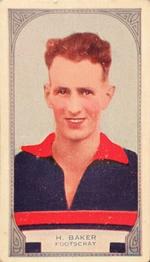 1933 Hoadley's Victorian Footballers #65 Harry Baker Front